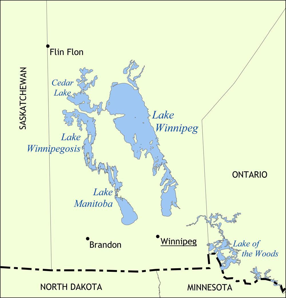 Water from many rivers flows into Lake Winnipeg Many people use the lake for fishing, recreation, and tourism Lake