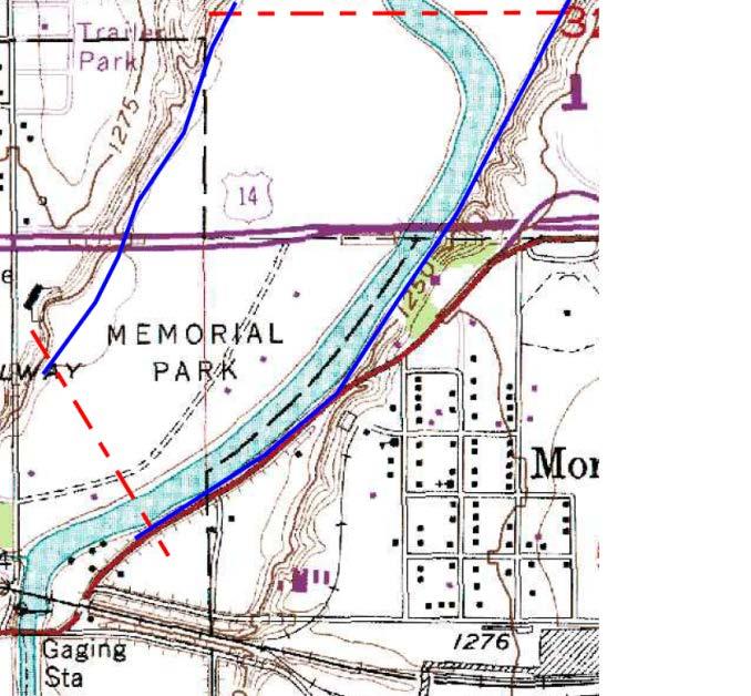 Site Topography USGS Quad Maps James River @ Huron, South Dakota 15-day, 50%