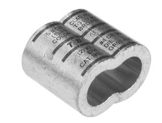 igure-8 connectors Hex compression intimately bonds cable directly to ground rod. Conforms to IEEE std. 8 U.L. 46 MEETS IEEE 8 REQUIREMENTS Cat. No.