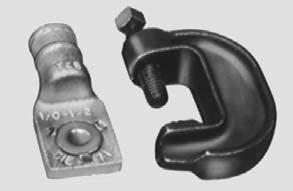 Grounding EZ Ground Compression Connectors I Beam Ground Clamp I-beam ground clamp for connecting ground cable to I-beam, or any " max. structural steel member without welding or drilling.