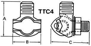 2 ) and #2 #2 solid (4mm 2 mm 2 ) Line includes single conductor and double conductor connectors Type SP Service Post Connectors, Long Stud Cat. No.
