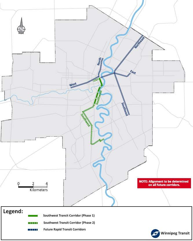 Future Rapid Transit Corridor Sequence Transportation Master Plan (TMP) East West
