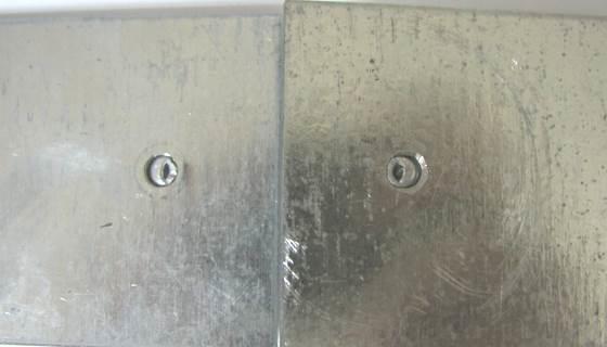 a) b) Fig. 12. Spot welded after tensile test: (a) sheet thickness of 1.5 mm and (b) sheet thickness of 2.