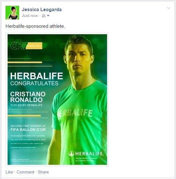 SPORTS SPONSORSHIP When promoting all Herbalife-sponsored teams and