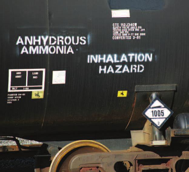 2 Properties of Anhydrous Ammonia (NH3) BOILING POINT -33 degrees Celsius FREEZING POINT VAPOUR PRESSURE (21 o C) -78 degrees Celsius 888 kpa or 128 psi FLAMMABLE
