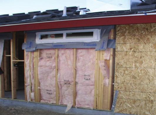 In most cases this can only be completed prior to the installation of the tub/shower enclosure, the exterior sheathing, or the exterior