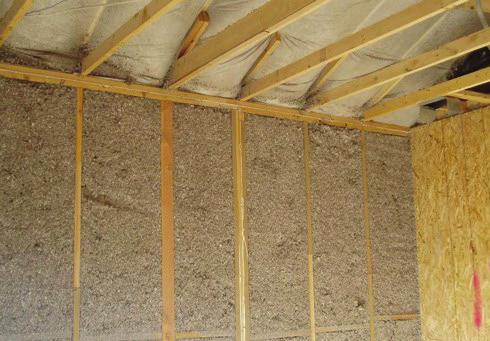 g) Loose fill insulation shall fill the entire cavity; or, an additional air barrier shall be installed inside the double wall or bump-out and in contact with the loose fill insulation so that the