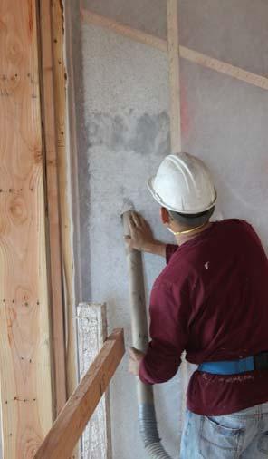 Wall Insulation: Loose Fill Loose fill insulation shall be