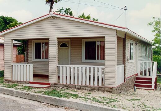 shell of a single family home,