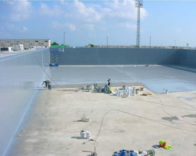 chemical resistant protective coating on all types of equipment and structures.