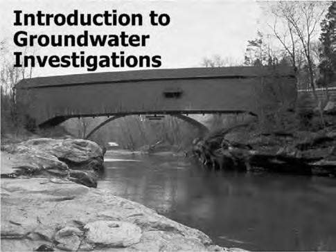 Introduction to Groundwater Investigations Introduction to Groundwater Investigations Groundwater