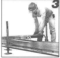 Use the small slots on the rosettes for rectangular structures, and the larger ones for circular structures. Figure 13. Laying out Courtesy of UMACS Canada Inc.