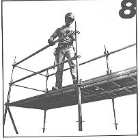 If this lift is not to be the working platform, continue assembling. Use Steps 5 and 6, until the working level is reached. Figure 19.