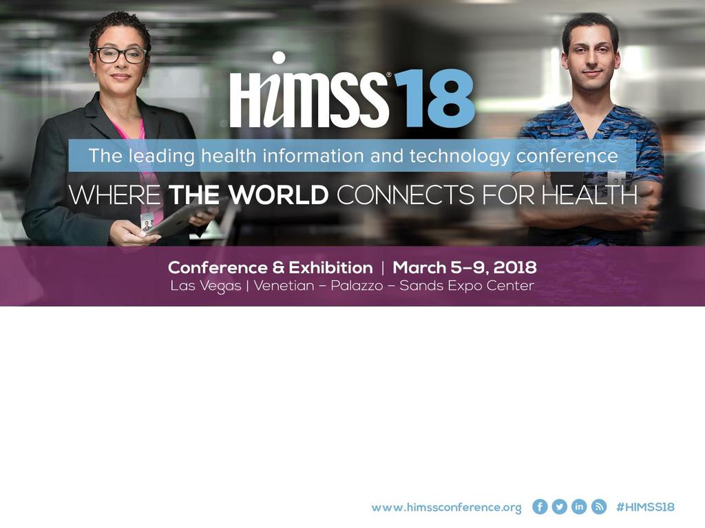 Journey to HIMSS18: Data Analytics/Clinical and Business Intelligence Sponsored