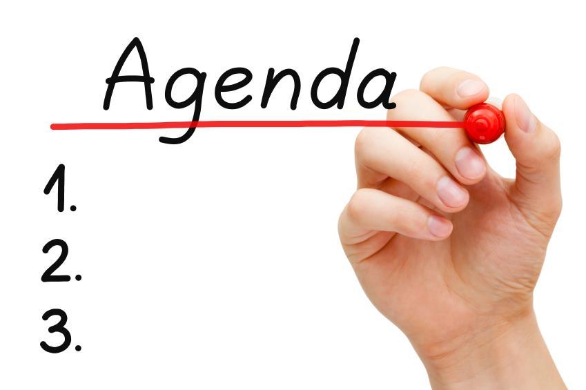 Agenda Welcome Data Analytics/Clinical and Business Intelligence Overview: