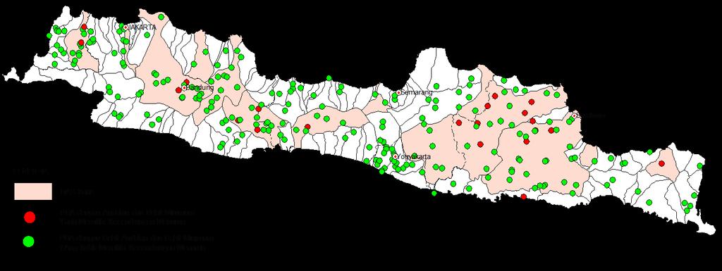 Locations of hydrometric