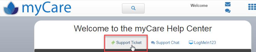 To contact the Aegis Support Center, you can log a ticket online from mycare or call 1.855.855.8996. 1. To log a ticket online, log into mycare.com. 2. Select the waffle, then select Help Center.