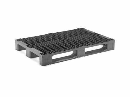 PALLETS 1200x800 EURO PALLET WITH 3 RUNNERS 145 MM NPT-1280-D1 4,5mm. 6mm. Optional: logo, colour, material.