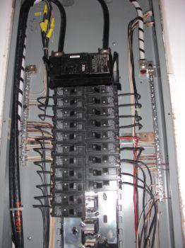 noted at time of inspection at main panel box.