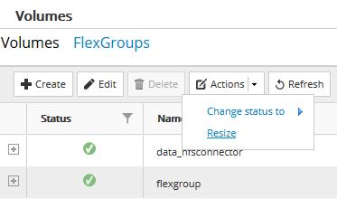 Remember, FlexGroup volumes currently cannot be shrunk: cluster::*> vol size -vserver SVM -volume flexgroup -new-size 1t vol size: Error setting size of volume "SVM:flexgroup".