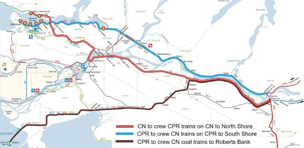 Operations Fluidity Co-Production in Vancouver Railways creating capacity and velocity by working together as partners Operating Concept CP serves South Shore