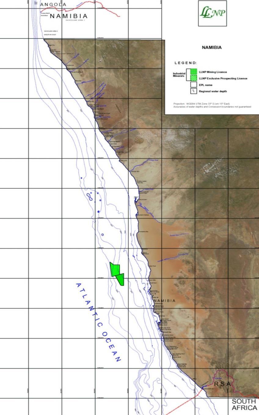 Phosphate Licences The areas of potential viable mining in Namibia are likely to