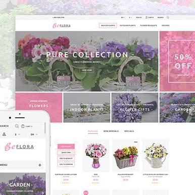 BeFlora Free FlowerShop PrestaShop Template With the help of Mega Menu Module, you can tweak the layout of the homepage with minimum time and effort.