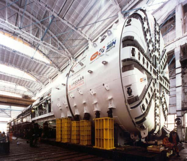 The Tunnel Boring Machine being first