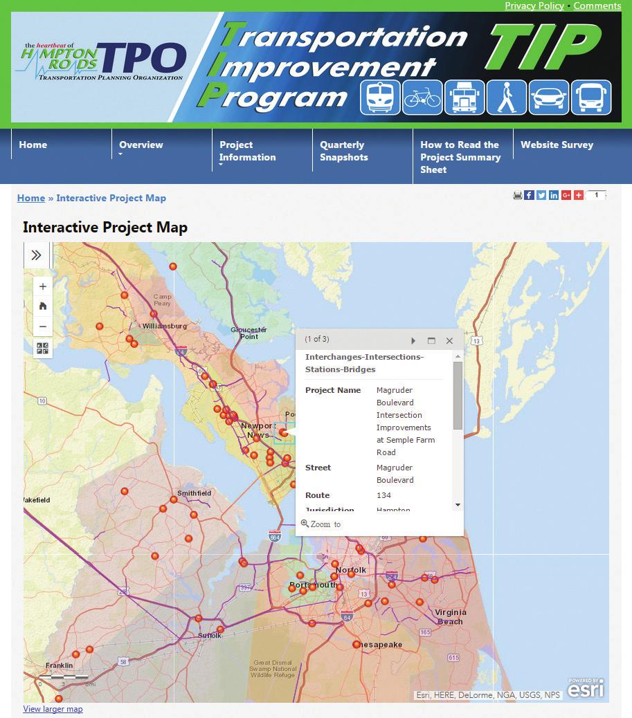 Transportation Improvement Program (TIP) A Transportation Improvement Program (TIP) is a 4-year program for the implementation of surface transportation projects within a Metropolitan Planning Area.