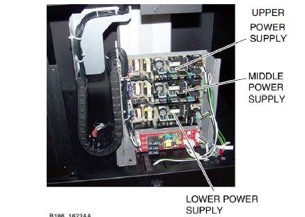 Figure 8 Remove power supplies in base of scanner.
