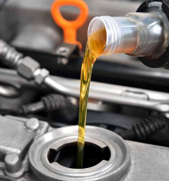 Synthetic Oil Conventional lubricants are refined from crude oil. Synthetic lubricants, on the other hand, are chemically engineered to form pure lubricants.
