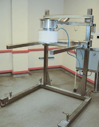 Approved load cell weigh platform & controller Vibration facility for product deaeration & compaction to provide a stable load for storage & transport (electrical or pneumatic