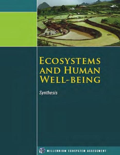 Millennium Ecosystem Assessment 60% of the world s