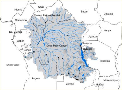 Opportunities Hydropower of Congo Basin Area: 3 822 000 km 2 ; Length: 4 734 km