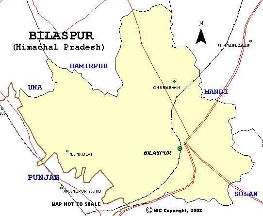District Bilaspur Map Total