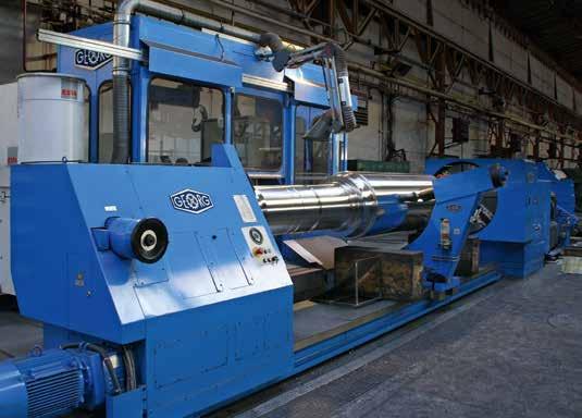 Our roll lathes significantly reduce the machining times and contribute to your