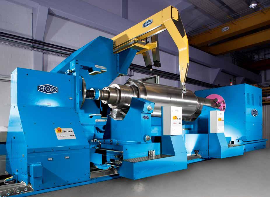 GEORG ultragrind Roll grinding machines The most essential parameters > > Roll weights up to 300 to > > Roll dia. max.