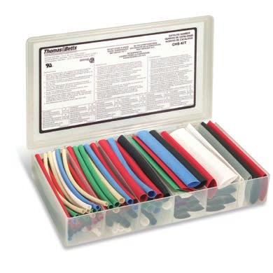 Thin-Wall CHS-KIT Thin-Wall Insulation Kit Description Weight Each Kit UPC Code CHS-KIT 43 (13 m) Assorted Colours, Sizes Thin-Wall Heat Shrink Tubing in plastic reusable case 1 lb. / 0.