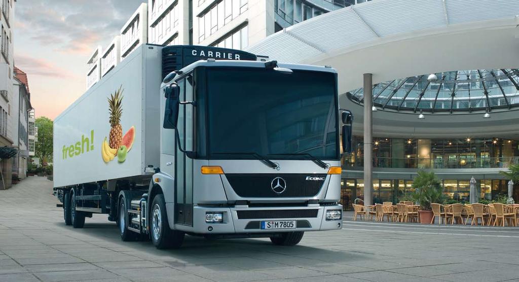 The Econic with gas technology Mercedes-Benz semi-trailer truck