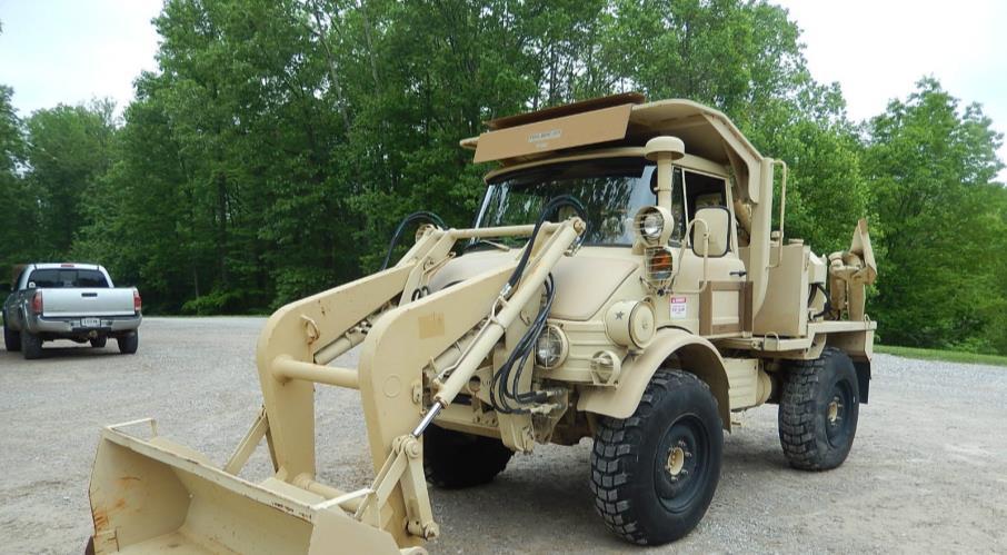 Backhoe - Post Hole Attachment Trailer - Knuckle-Boom-Crane Landed with Drivers $125,000 OSHKOSH