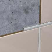 PRODUCT GUIDE - FINISHING PRODUCTS Square Aluminium Trim Can be used as an edge trim on the vertical with wall tiles, on the horizontal with floor tiles or as a feature strip in wall or floor