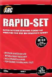 PRODUCT GUIDE - TILE ADHESIVE Rapid-Set A rapid-setting grey tile adhesive for fixing ceramic floor tiles to solid substrates such as concrete floors.