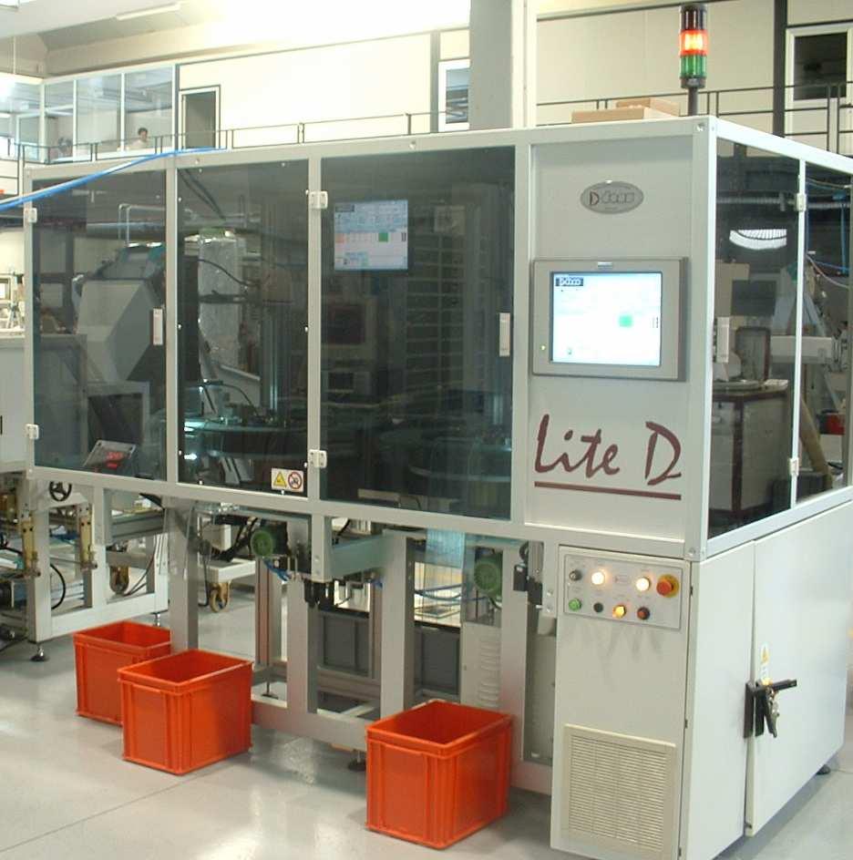 Lite D Automatic sorting system composed of two tables which enable the pieces to be checked on both sides.