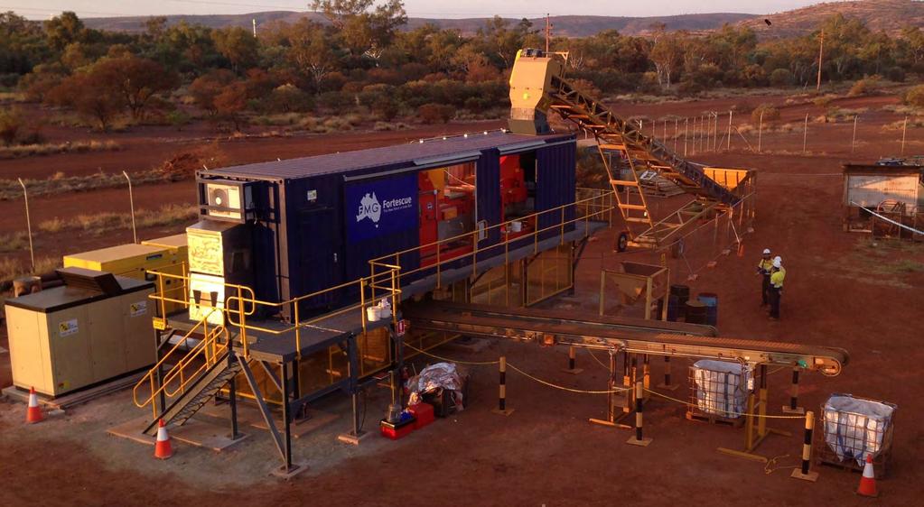 Iron Ore Sorting FMG Pilot Plant, Newman Upgrading iron ore by removing
