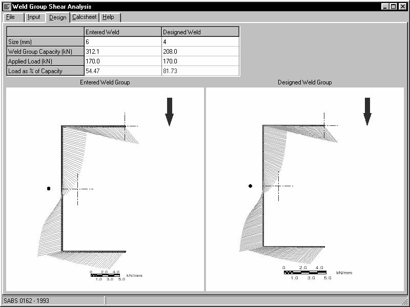Design Shear distribution in bolt groups and weld groups are calculated in similar ways: Calculation of design shear forces in bolt groups A simple procedure is followed during linear analysis: The