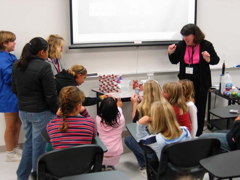 Girls Discover Amazing Materials! Hands-on workshops for Sally Ride Day and for Girls Inc.