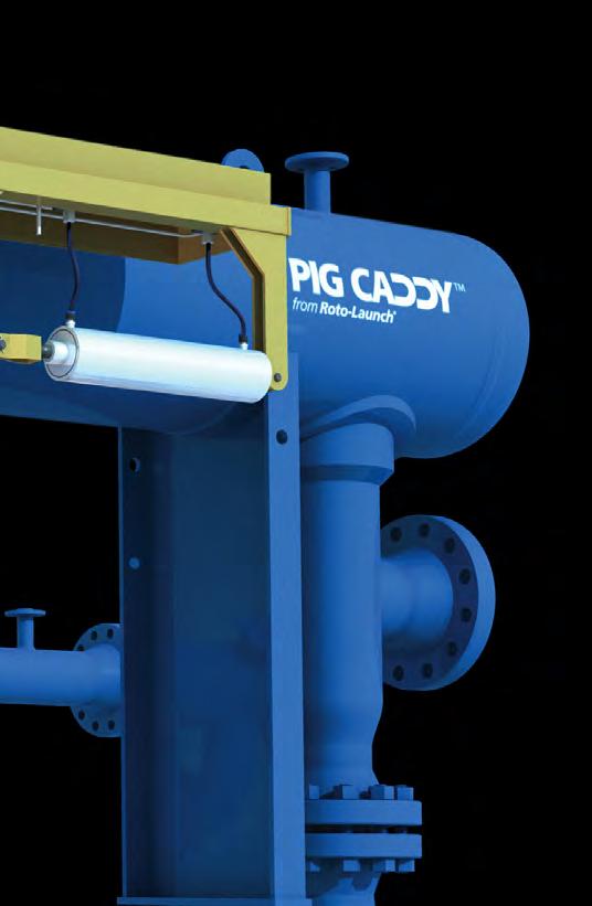 85% lower risk and cost Lower risk With the Pig Caddy automatic launcher and multipig receiver, you reduce the risk of operator accident or injury by 85% because your operators are only required to