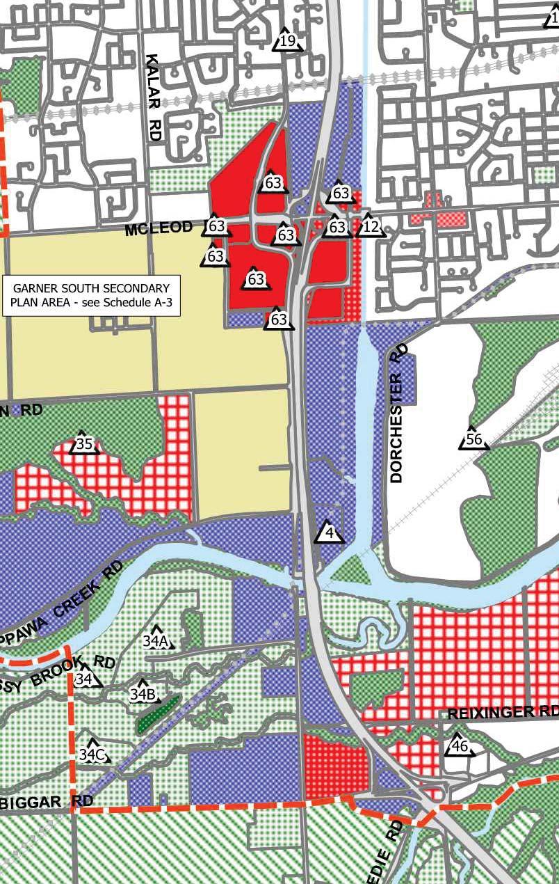PLANNING CONTEXT City of Niagara Falls Official Plan Urban Structure Plan: Secondary Plan is within the Urban Boundary and is identified as being within the Built Up Area and the Greenfield Area
