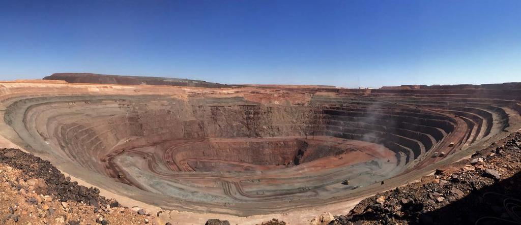 PROMINENT HILL OPEN PIT MINING AHEAD OF SCHEDULE MALU OPEN PIT SEPTEMBER 2014.