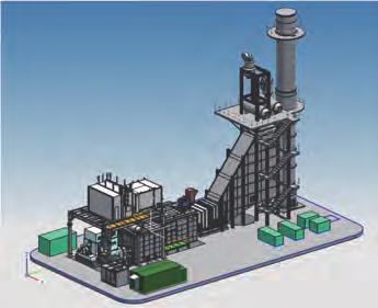 H-25 Gas Turbine Cogeneration Plant (Oman) System Configuration Fuel Steam Air HRSG Generator H-25 Gas Turbine Water Typical Performance Power Output Heat Output Overall Efficiency 29,910 kw (6